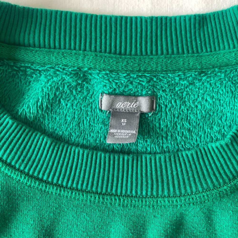 Aerie green crewneck - Picture 3 of 5